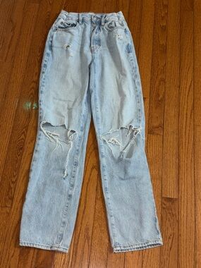 PacSun Light Blue Distressed High-Rise Jeans